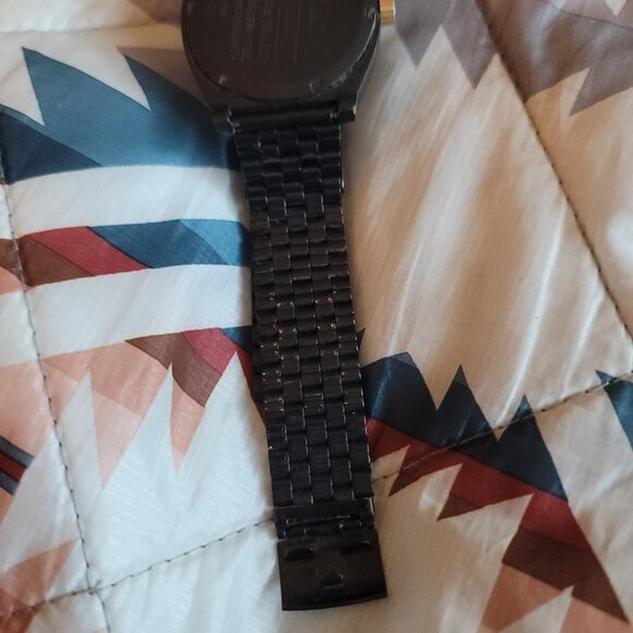 Nixon The Time Teller Black Metal Stainless Steel Watch - Picture 6 of 8